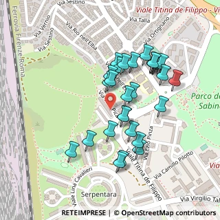 Mappa Via Tina Pica, 00138 Roma RM, Italia (0.23103)