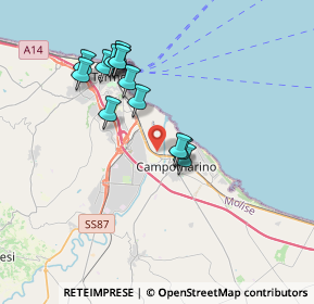 Mappa Via Marinelle, 86042 Campomarino CB, Italia (3.53769)