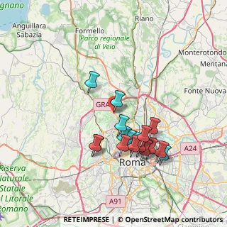Mappa Via Cassia, 00100 Roma RM, Italia (7.07412)