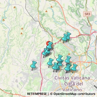 Mappa Via Vivi Gioi, 00135 Roma RM, Italia (3.59941)