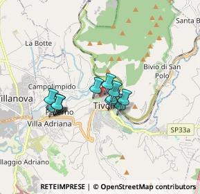 Mappa Via Campitelli, 00019 Tivoli RM, Italia (1.31)