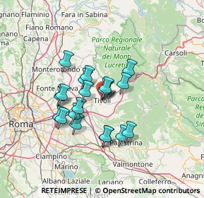 Mappa Via Campitelli, 00019 Tivoli RM, Italia (10.929)