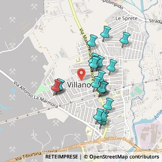 Mappa Via Fabio Filzi, 00012 Villanova RM, Italia (0.422)