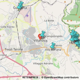 Mappa Via Fabio Filzi, 00012 Villanova RM, Italia (3.46167)
