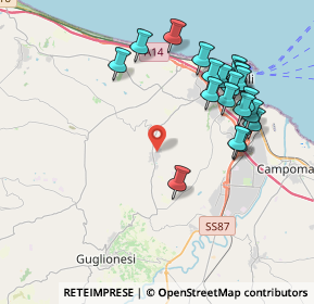 Mappa Via Frentana, 86030 San Giacomo degli Schiavoni CB, Italia (4.376)