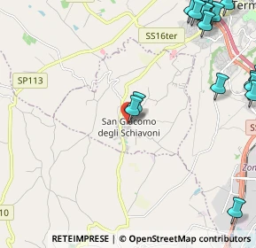 Mappa Via Frentana, 86030 San Giacomo degli Schiavoni CB, Italia (3.589)