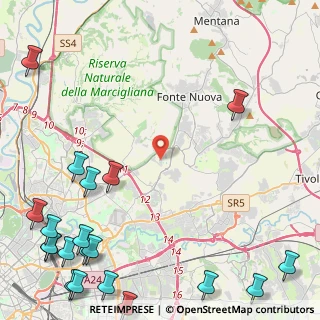 Mappa Via Prato Lauro, 00137 Roma RM, Italia (7.8375)