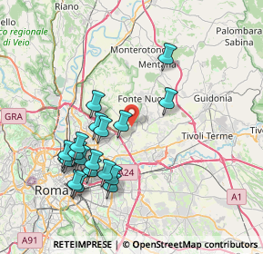 Mappa Via Bonvesin della Riva, 00137 Roma RM, Italia (8.12421)