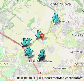 Mappa Via Bonvesin della Riva, 00137 Roma RM, Italia (1.8545)