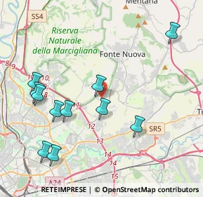 Mappa Via Bonvesin della Riva, 00137 Roma RM, Italia (4.73364)