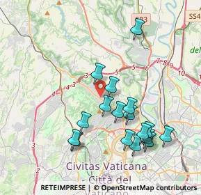 Mappa Via Vallinfreda, 00189 Roma RM, Italia (4.05294)