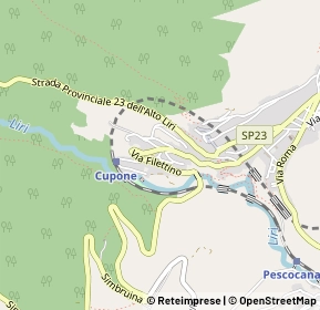 Mappa Via Santa Lucia, 67053 Capistrello AQ, Italia (0.572)