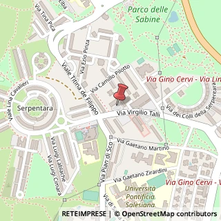 Mappa Via Pietro Giardini, 11, 00139 Roma, Roma (Lazio)