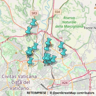 Mappa Via Pian di Sco, 00100 Roma RM, Italia (3.30625)