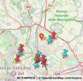 Mappa Via Pian di Sco, 00100 Roma RM, Italia (4.63583)