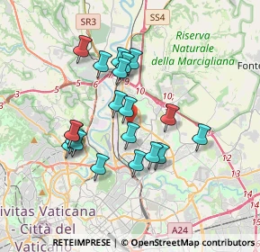 Mappa Via Pian di Sco, 00100 Roma RM, Italia (3.277)
