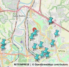 Mappa Via Pian di Sco, 00100 Roma RM, Italia (2.545)