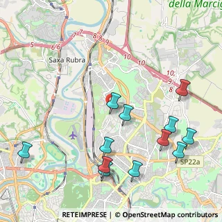 Mappa Via Pian di Sco, 00100 Roma RM, Italia (2.57583)