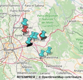 Mappa Via Due Giugno, 00019 Tivoli RM, Italia (11.1145)