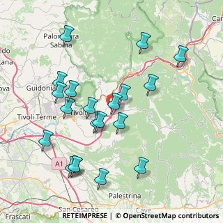 Mappa Via del Poggio, 00024 Castel Madama RM, Italia (8.606)