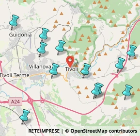 Mappa Via Boselli, 00019 Tivoli RM, Italia (5.08083)