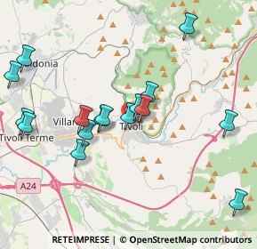 Mappa Via Boselli, 00019 Tivoli RM, Italia (4.29938)
