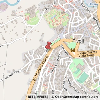 Mappa Via Delle Piagge, 4, 00019 Tivoli, Roma (Lazio)