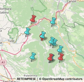 Mappa Via Cerro Piccione, 00020 Ciciliano RM, Italia (6.97273)