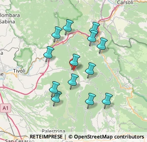 Mappa Via Cerro Piccione, 00020 Ciciliano RM, Italia (6.88077)