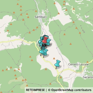 Mappa Via Cerro Piccione, 00020 Ciciliano RM, Italia (0.52143)