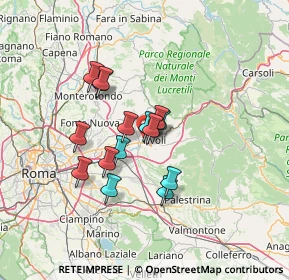 Mappa Via degli Orti, 00019 Tivoli RM, Italia (10.71667)