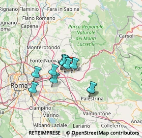 Mappa Via degli Orti, 00019 Tivoli RM, Italia (9.8075)