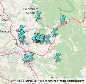 Mappa SS5 km 34.800, 00019 Tivoli RM, Italia (6.25444)