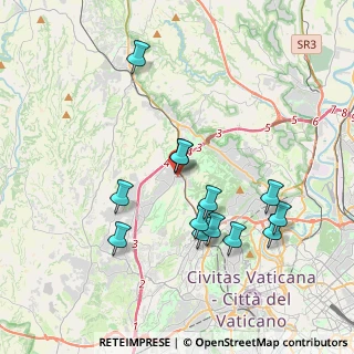 Mappa Via Tarsia, 00135 Roma RM, Italia (3.88308)