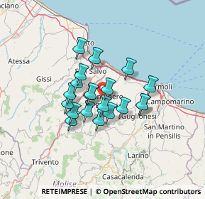 Mappa C.da ulivetella, 86036 Montenero di Bisaccia CB, Italia (9.9715)