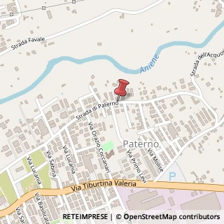 Mappa Strada di Paterno,  46, 00019 Tivoli, Roma (Lazio)