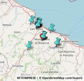 Mappa Via Frentana, 86036 Montenero di Bisaccia CB, Italia (8.985)