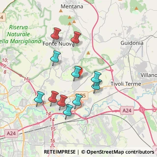 Mappa Via San Gregorio, 00012 Marco Simone RM (3.68182)