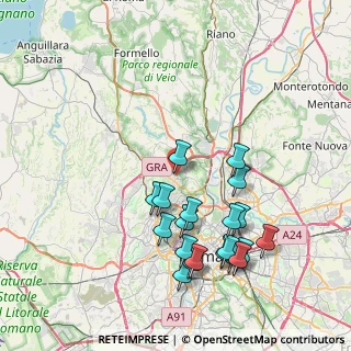 Mappa Via Varco Sabino, 00189 Roma RM, Italia (8.6775)