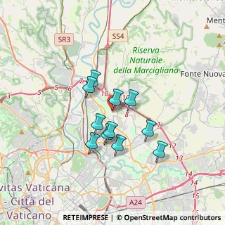 Mappa Via Sylva Koscina, 00138 Roma RM, Italia (2.76182)