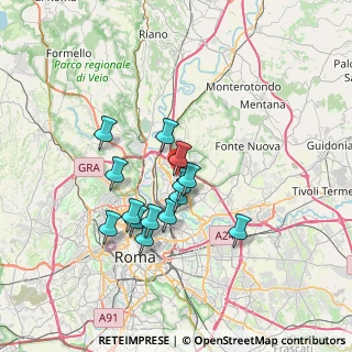 Mappa Via Sylva Koscina, 00138 Roma RM, Italia (6.09571)