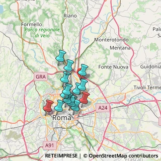 Mappa Via Sylva Koscina, 00138 Roma RM, Italia (5.93286)