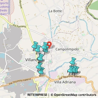 Mappa Via Giuseppe la Farina, 00012 Villanova RM, Italia (1.035)