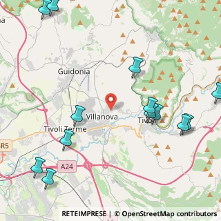Mappa Via Giuseppe la Farina, 00012 Villanova RM, Italia (5.99077)
