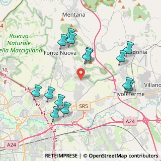 Mappa Via Timeo, 00012 Roma RM, Italia (4.44857)