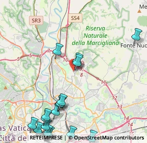 Mappa Via Elsa de Giorgi, 00139 Roma RM, Italia (6.3655)