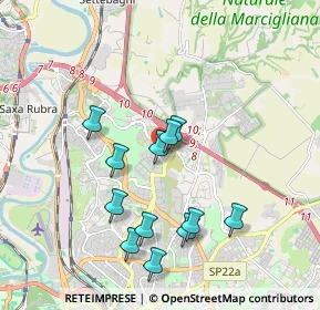 Mappa Via Elsa de Giorgi, 00139 Roma RM, Italia (1.86417)
