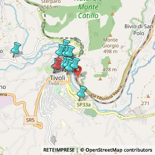 Mappa Via Monte Vescovo, 00019 Tivoli RM, Italia (0.68167)