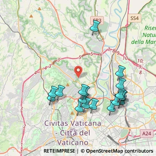 Mappa Via Manziana, 00189 Roma RM, Italia (4.62056)