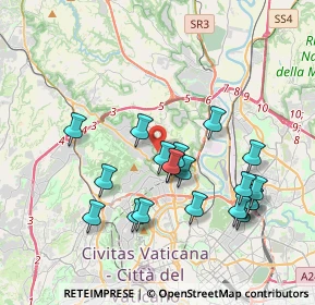 Mappa Via Manziana, 00189 Roma RM, Italia (3.8885)